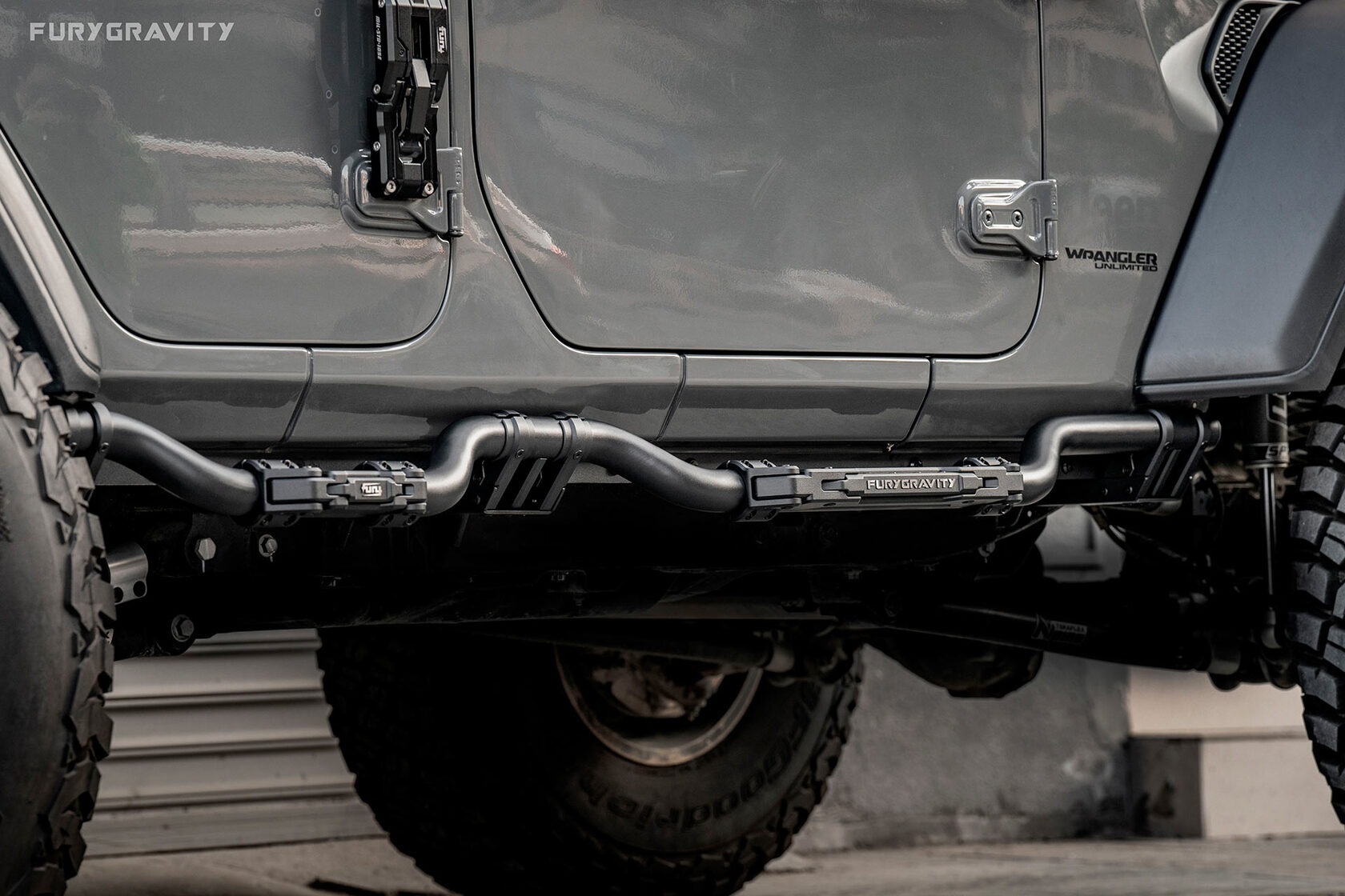 Силовые алюминиевые пороги от JeepTerrain.ru